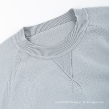 20ALSM002Seamless wholegarment sweater casual raglan pullover knitwear sweater stretch men sweater